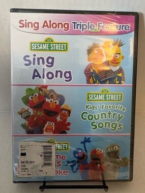 Sesame Street Sing Along Triple Feature - Sing Along, Country, Karaoke DVD New